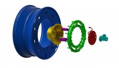 TORQUE WHEEL EXPLODED VIEW (COLOR)