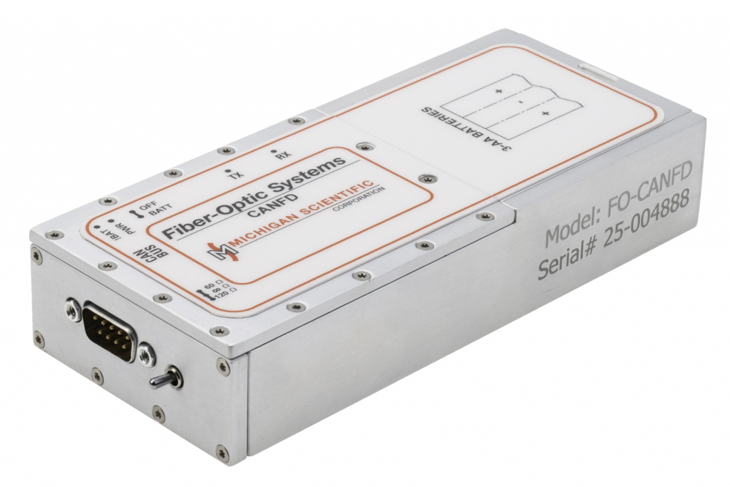 Ca Fnd Module FO-CANFD Fiber-Optic Systems CANFD Link • Michigan Scientific Corporation