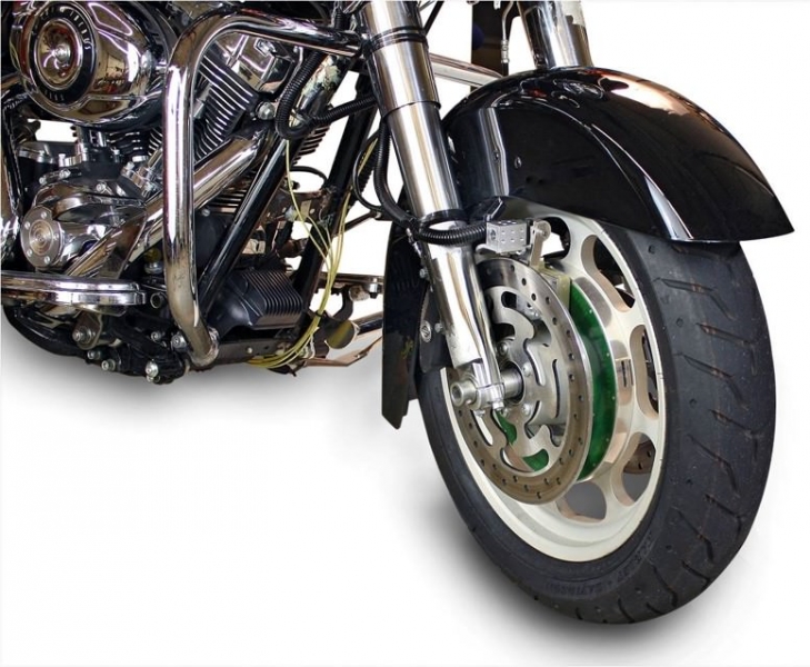 Motorcycle Wheel Load Application