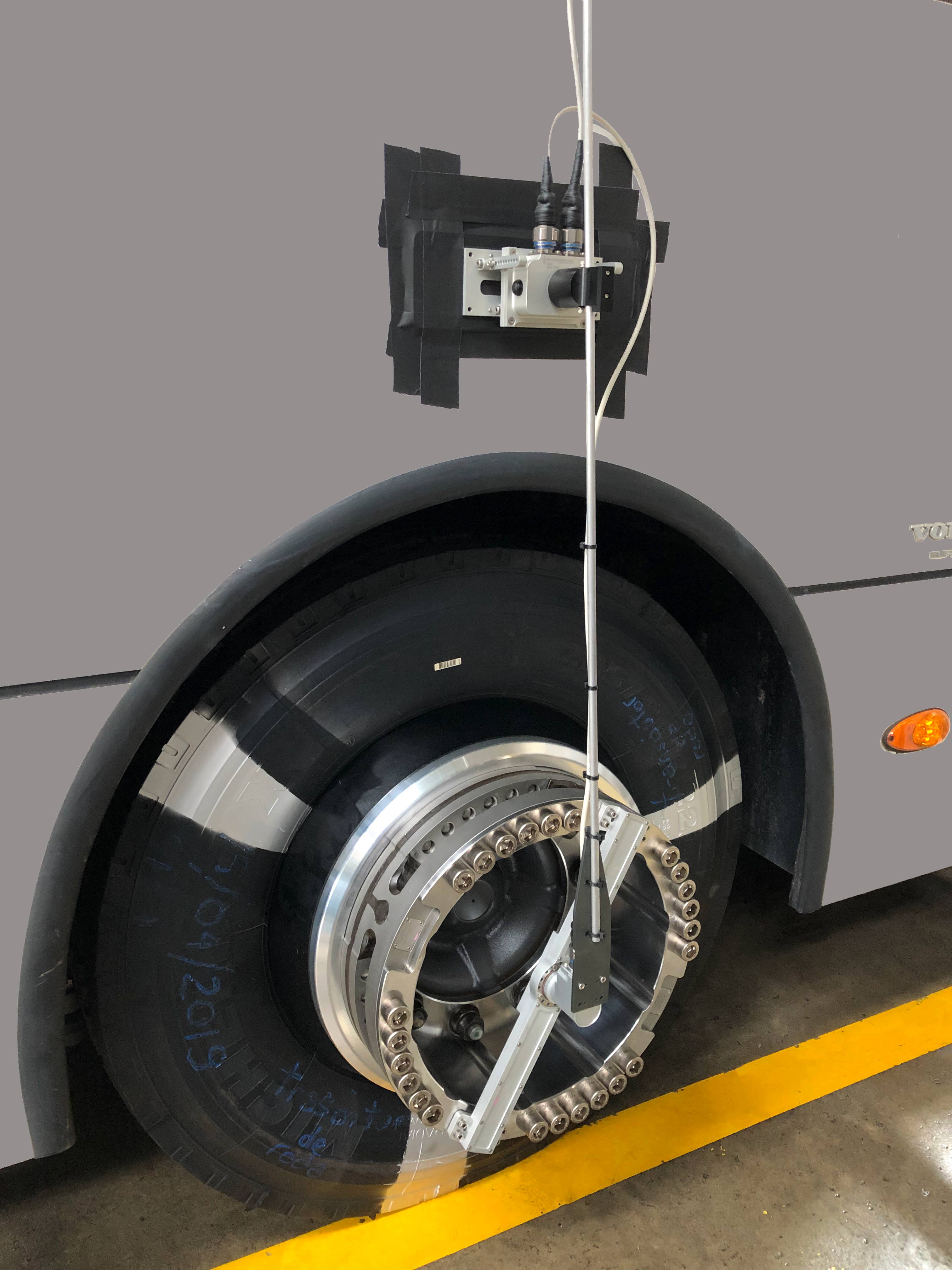 Bus with Wheel Force Transducer