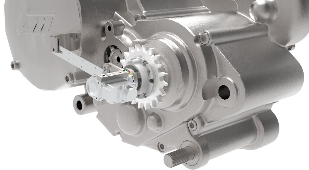 slip-ring-on-output-sprocket • Michigan Scientific Corporation
