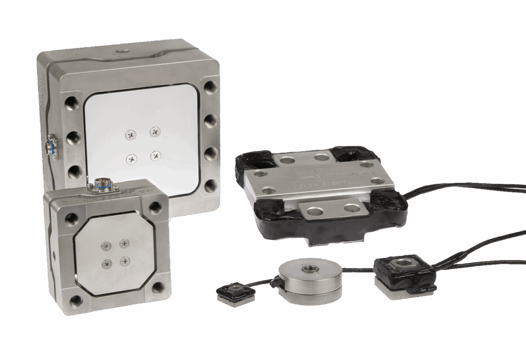 Collage af multiaksede vejeceller